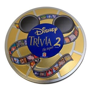 The Wonderful World Of Disney Trivia 2 Sequel Game in Tin, Adult & Kids Cards